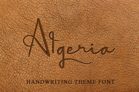 Algeria Font: A Cursive Script for Editorial Elegance