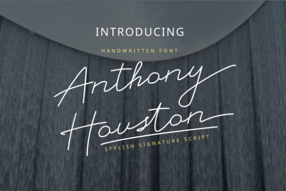Anthony Houston Font: A Classy Script for Modern Branding