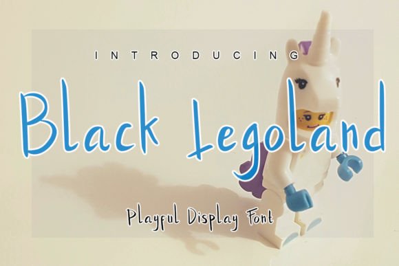 Black Legoland Script Font for Creative Makers