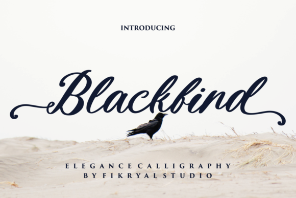 Blackbird Font: A Script Typeface for Stylish Craft Creations