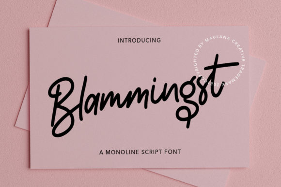 Blammingst: The Ultimate Script Font for Modern Design