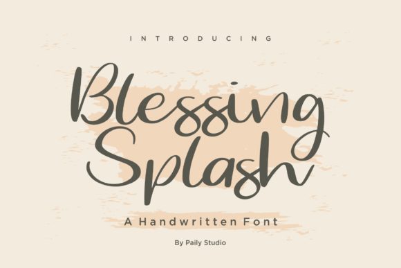 Blessing Splash Font Review and Free Download Guide
