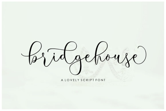 Bridgehouse Font: A Script Typeface for Stylish Shop Creations