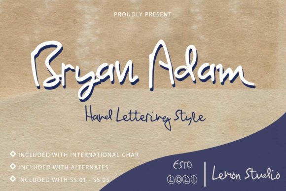 Bryan Adam: A Script Font for Editorial Elegance
