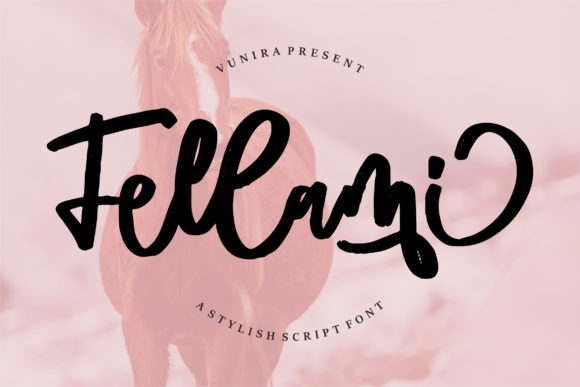 Fellami Script Font for Makers and Creative Shops
