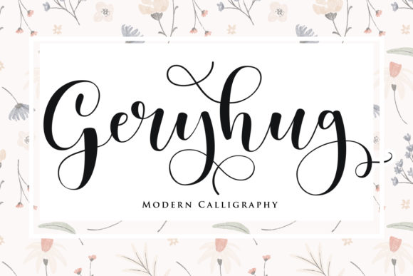 Geryhug: A Script Font That Elevates Your Brand's Visual Voice