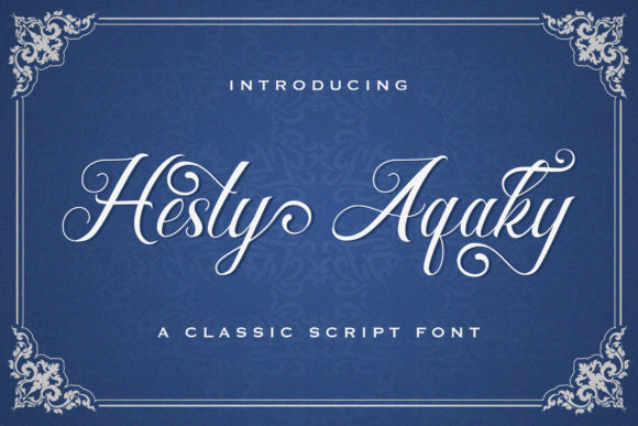Hesty Aqaky Font Review: A Cursive Script That Elevates Handmade Designs