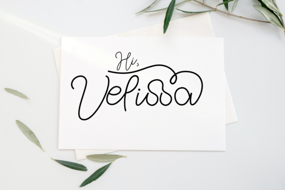 Hi Velissa Font: A Delicate Script for Beautiful Handmade Designs