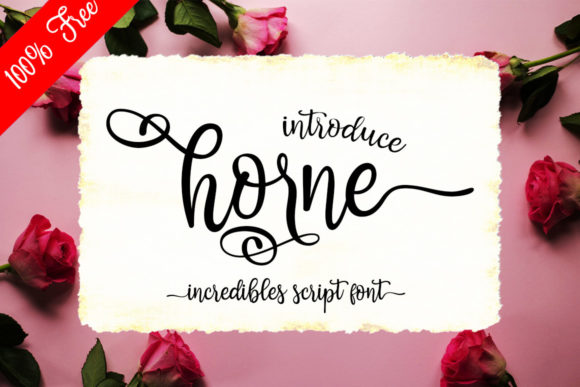 Horne Cursive Script Font for Creative Branding Projects