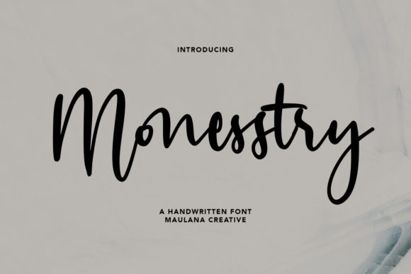 Monesstry Script Font: Elegance in Every Craft Project
