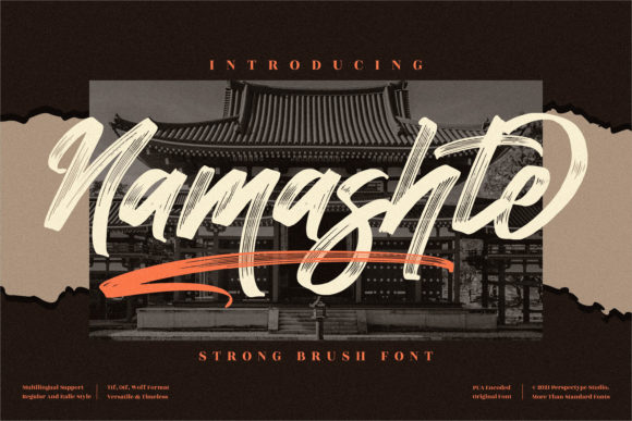 Namashte Font for Bold and Modern Web Typography