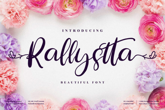 Rallystta: A Sophisticated Script Font for Editorial Design