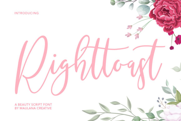 Righttoast Font: A Creative Typeface for Handmade Designs
