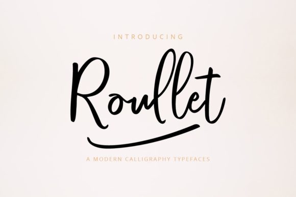 Roullet Font: A Delicate Script for Crafting Elegance