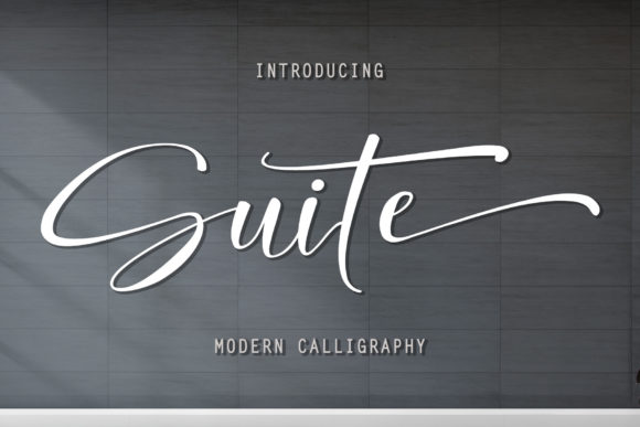 Suite Script Font for Editorial Elegance