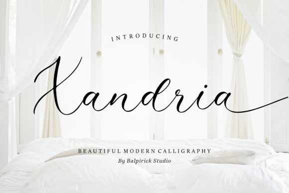 Xandria: A Script Font for Modern Editorial Design